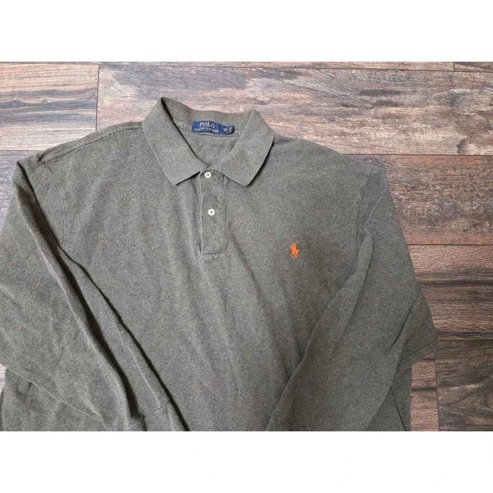 Polo Ralph Lauren Long Sleeve Polo Mens 2XBIG Cotton Pique Pony Logo